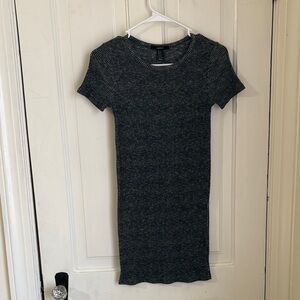 Forever 21 Charcoal Ribbed Knit Top